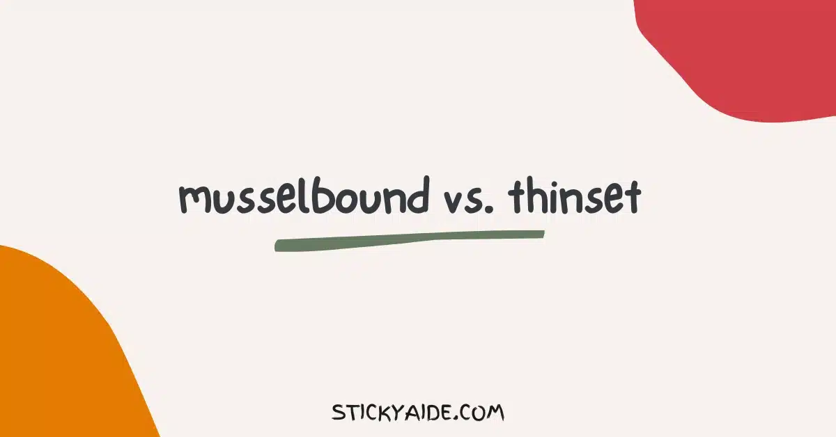 musselbound vs thinset